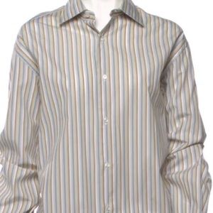 Brioni Multicolor Striped Men's Shirt